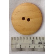 Buttons - 34mm - Brown (wood)